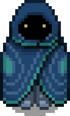 A hooded messenger, peeking in